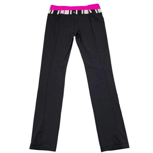 Lululemon Quilted Hem Vintage OG Groove Pant Black Size 8 Tall - Picture 5 of 6